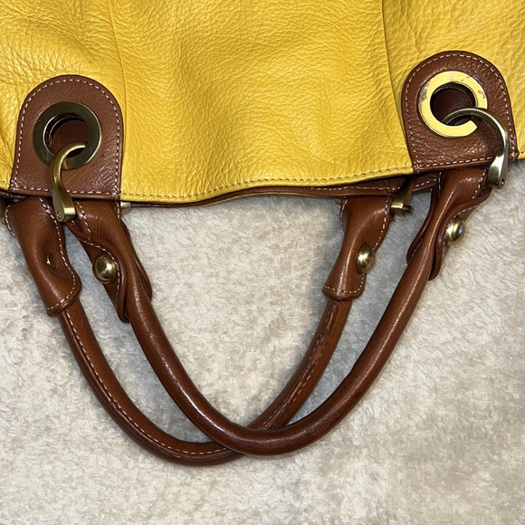 Fenn Wright Manson yellow leather purse shoulder bag - Picture 5 of 11